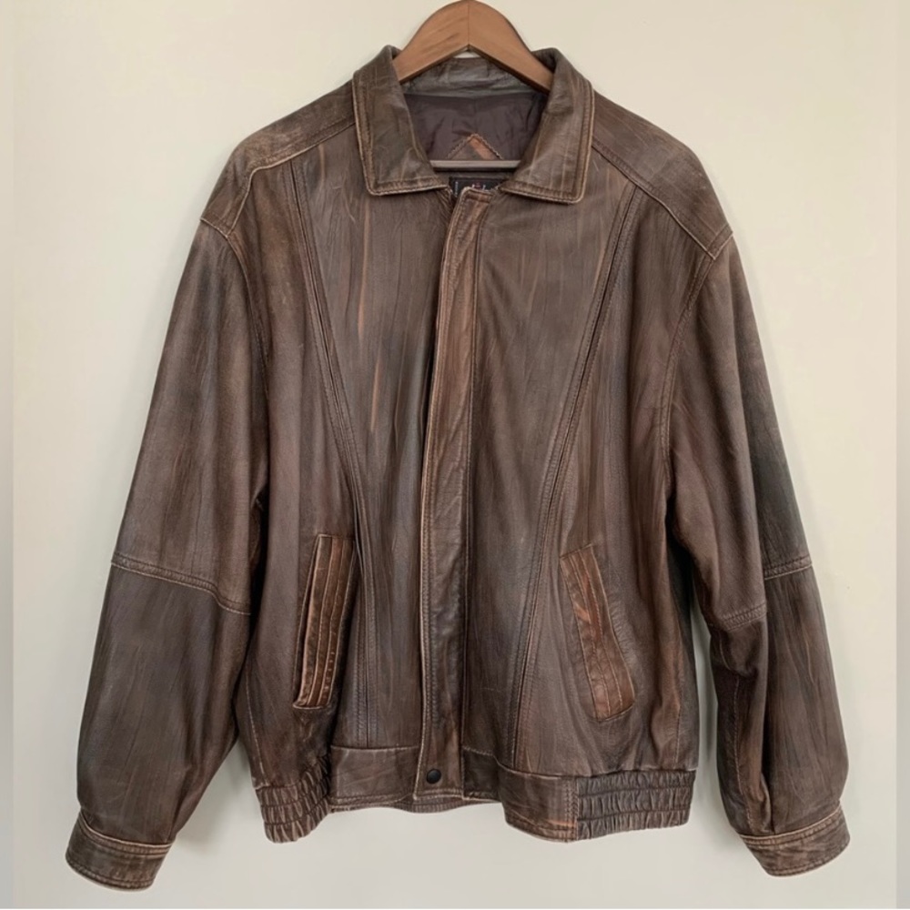Vintage Australia Leather Bomber Jacket